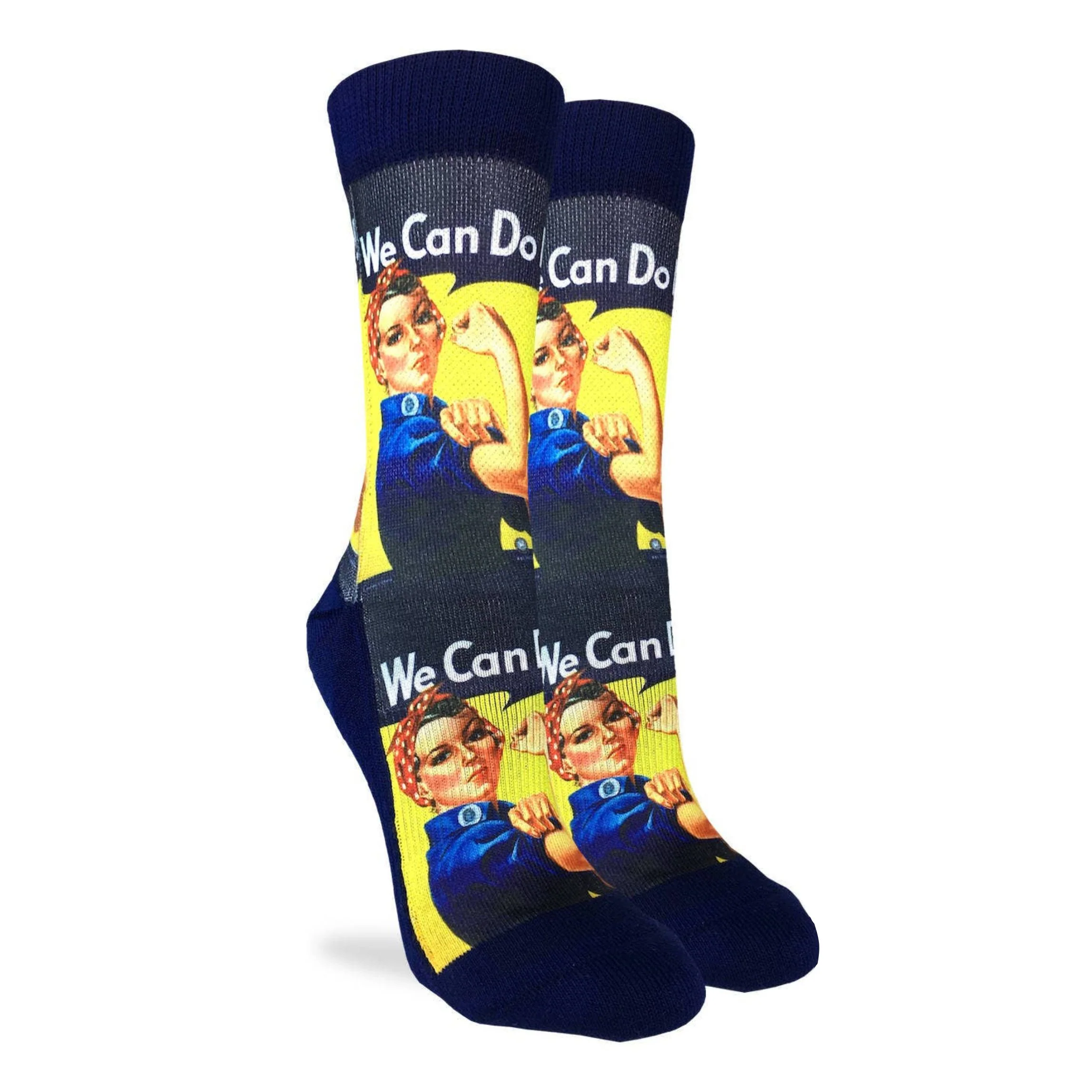 We Can Do It Women’s Rosie the Riveter Socks | Empowering Feminist Crew Socks - Image 4