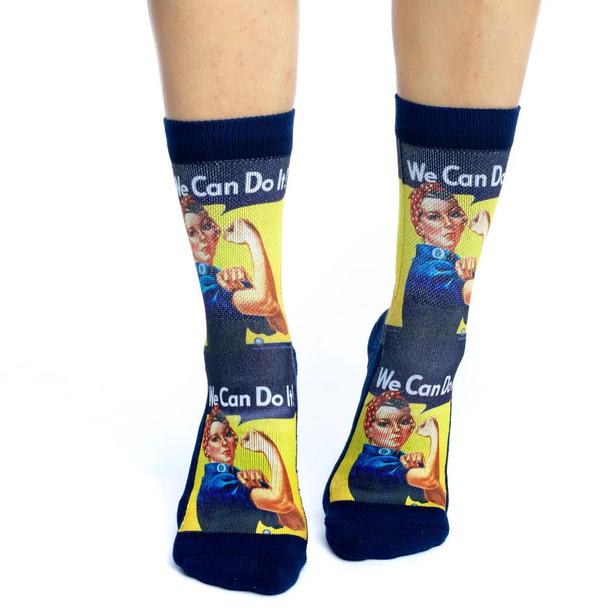 We Can Do It Women’s Rosie the Riveter Socks | Empowering Feminist Crew Socks - Image 5