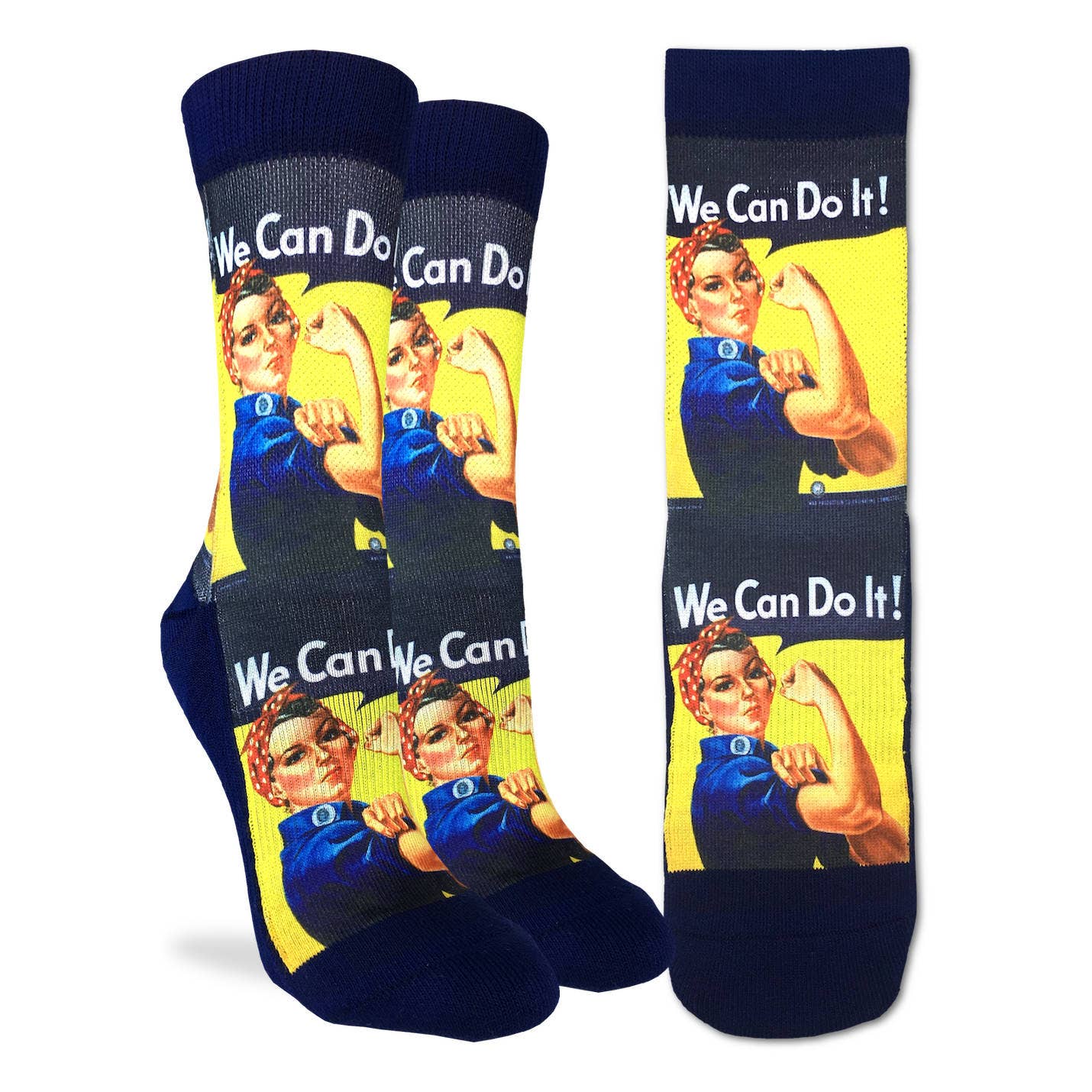 We Can Do It Women’s Rosie the Riveter Socks | Empowering Feminist Crew Socks - Image 7