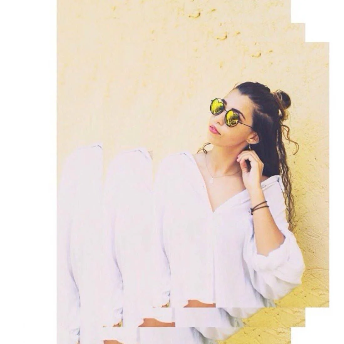 Round Metal Heart Shape Hippie Sunglasses | Circle Sunnies - Image 3