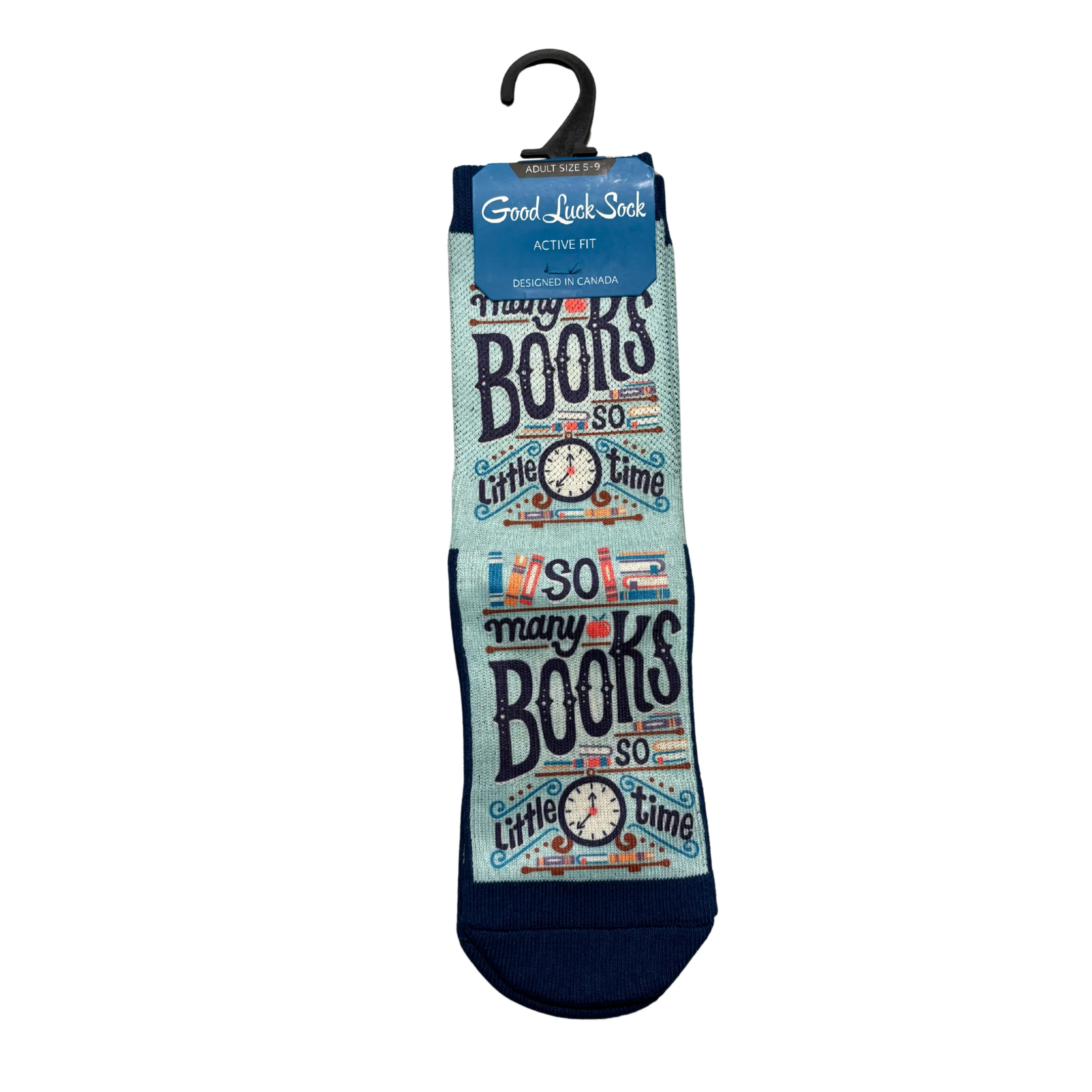 So Many Books So Little Time Women’s Crew Socks | Fun Book Lover Crew Socks - Image 7