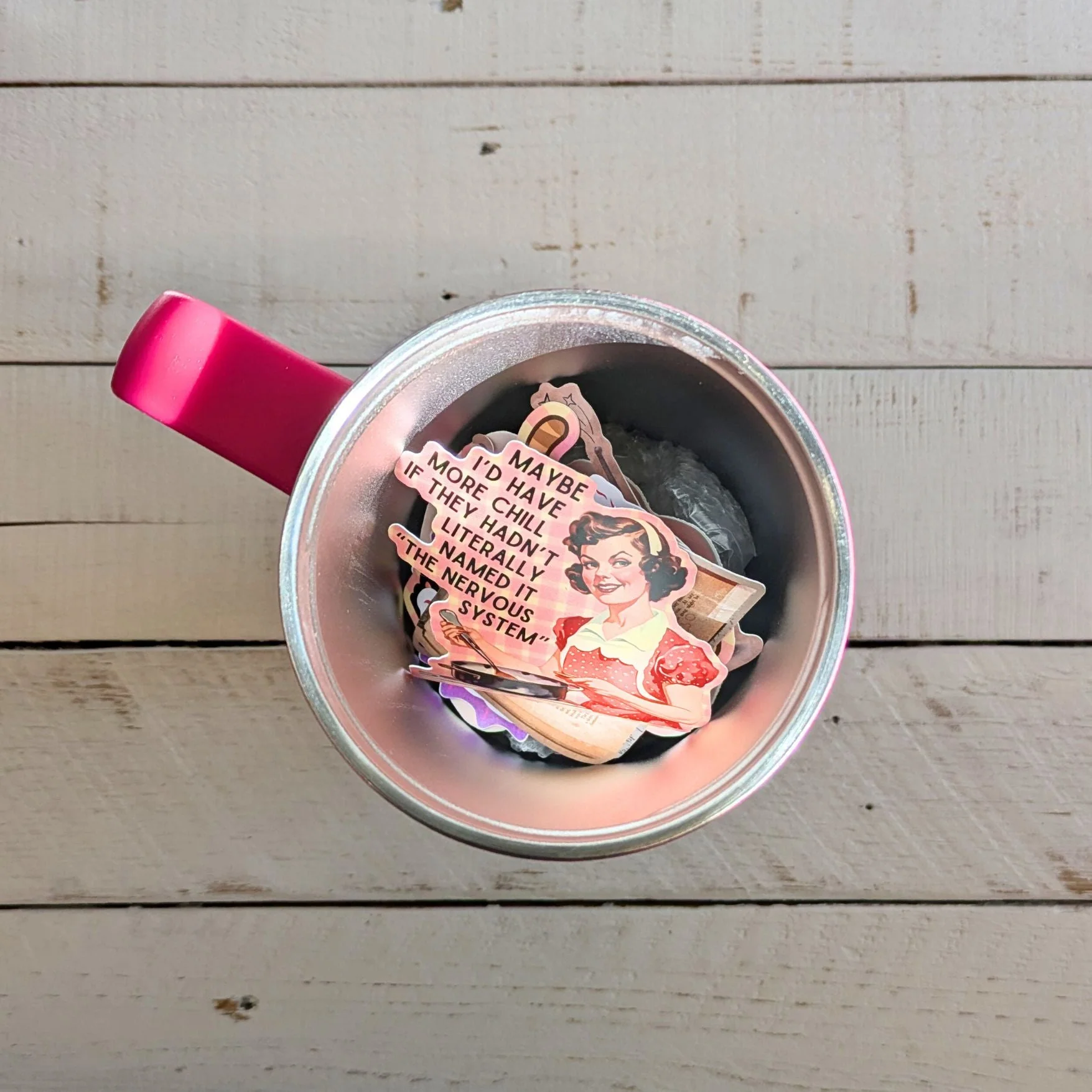 World’s Best Cup: The GetBullish Monocolor Sticker Tumbler 40 Oz Handle Travel Mug - Choose Your Own Sticker Pack - Image 27