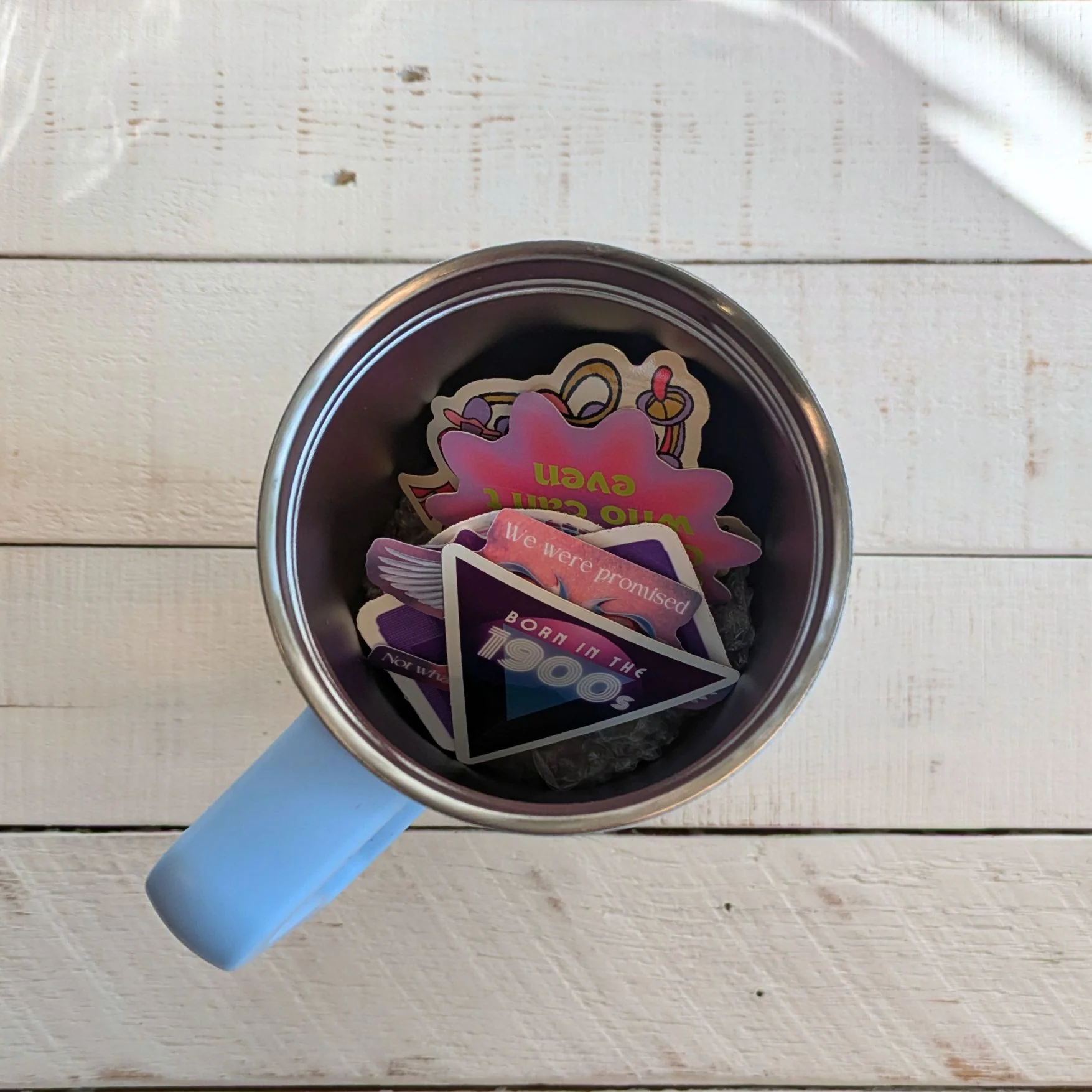 World’s Best Cup: The GetBullish Monocolor Sticker Tumbler 40 Oz Handle Travel Mug - Choose Your Own Sticker Pack - Image 29