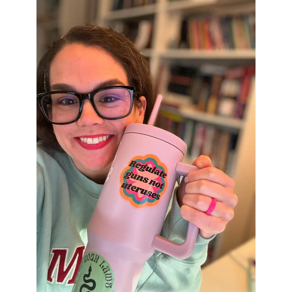 World’s Best Cup: The GetBullish Monocolor Sticker Tumbler 40 Oz Handle Travel Mug - Choose Your Own Sticker Pack - Image 6