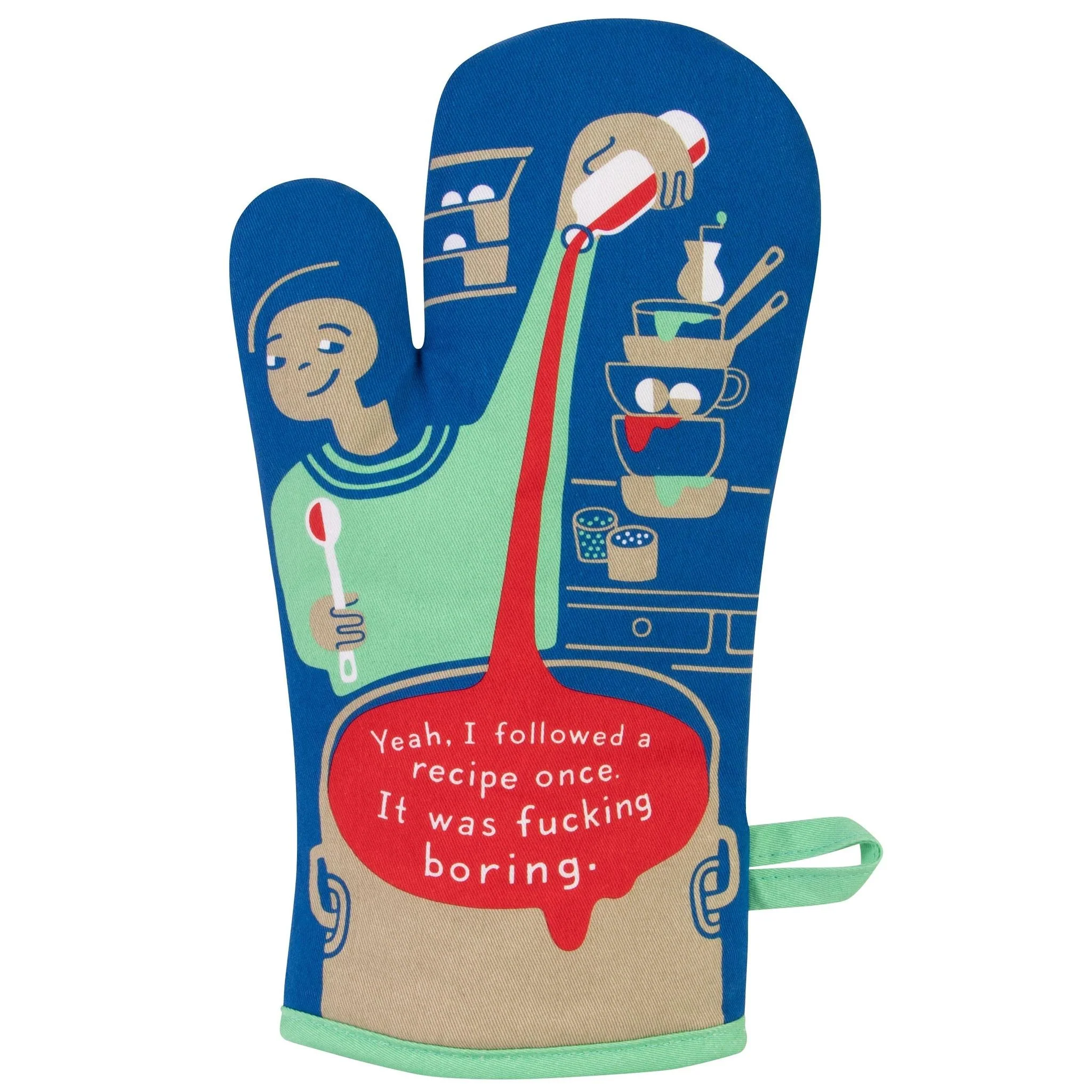 Yeah I Followed A Recipe Oven Mitt | Thermal Pot Holder | BlueQ at GetBullish - Image 2