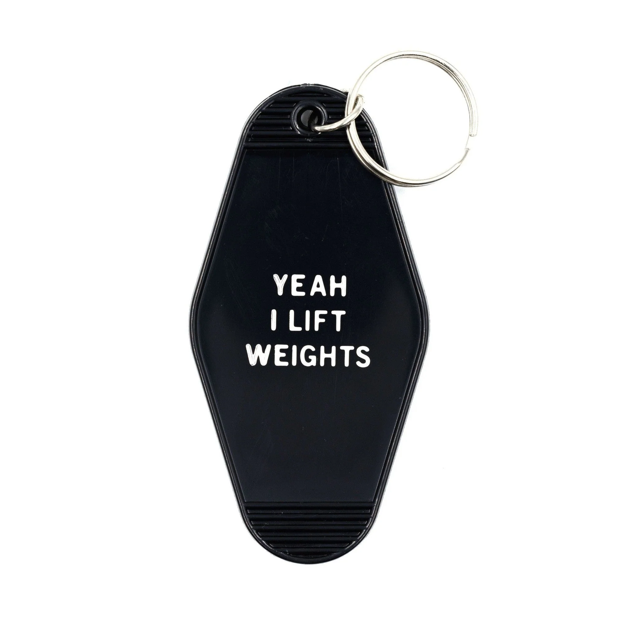Yeah I Lift Weights Black Motel Style Keychain - Image 4
