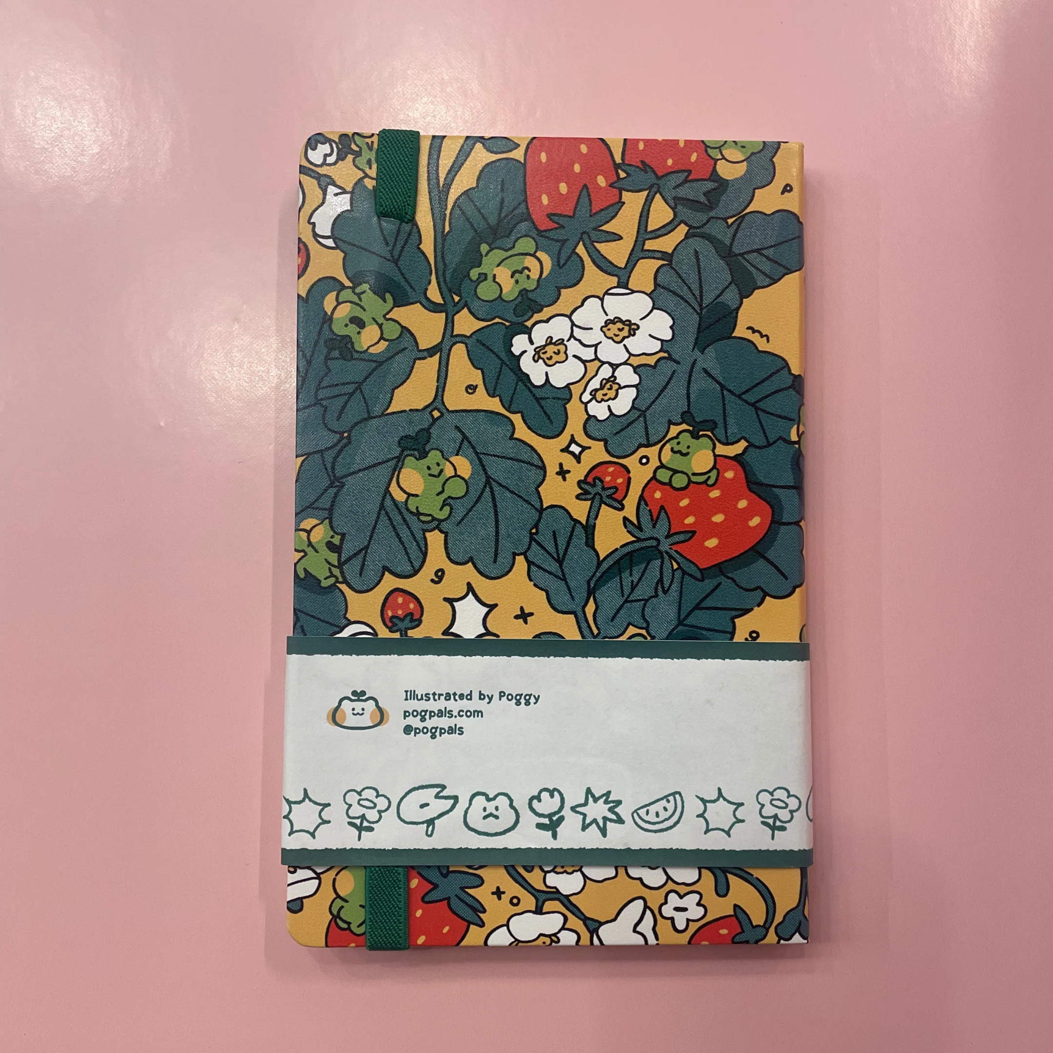 Yellow Strawberry Notebook ✿ Dot Grid A5 - Image 4