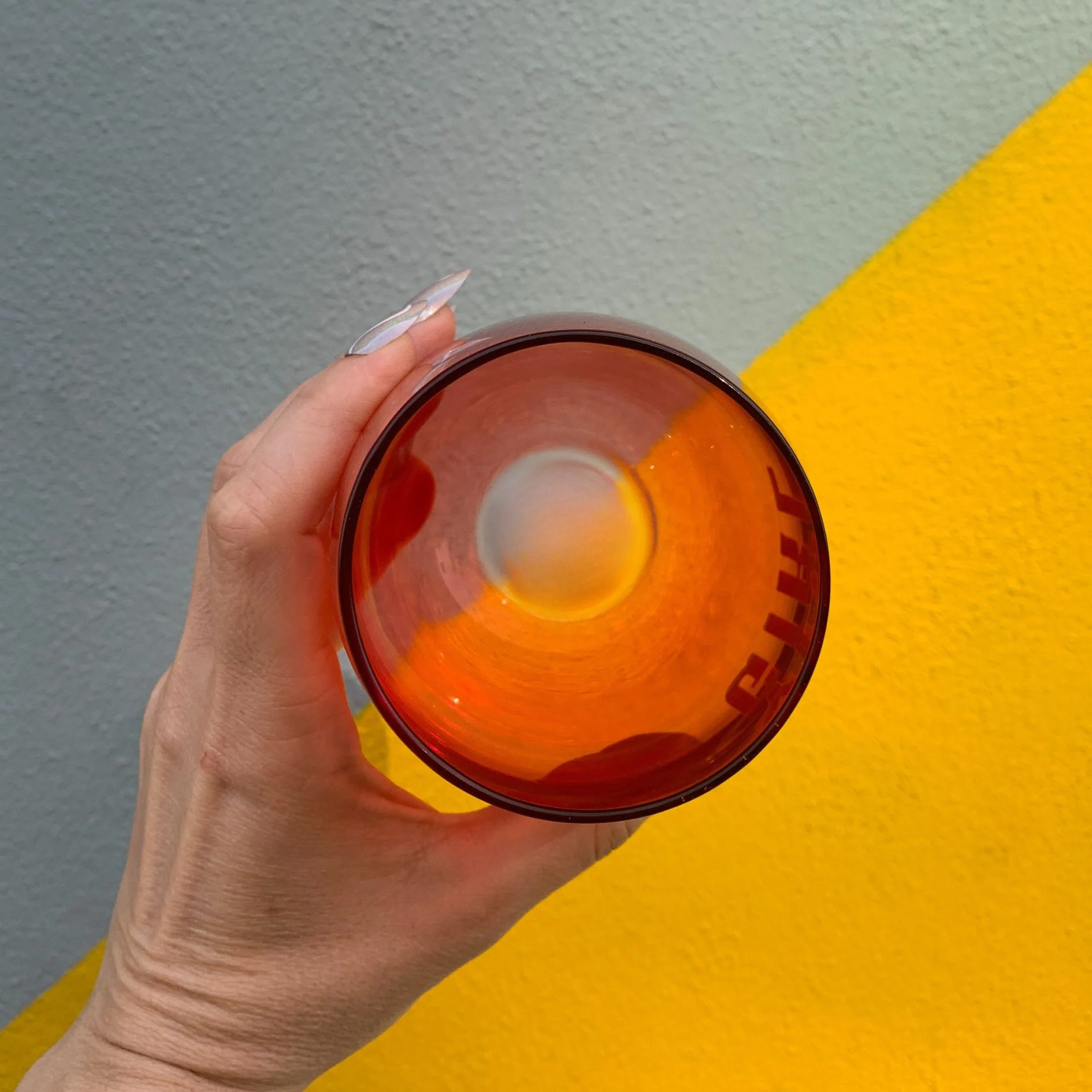 Yes, Girl Stemless Wine Glass in Red and Pink | 20 Oz. - Image 6