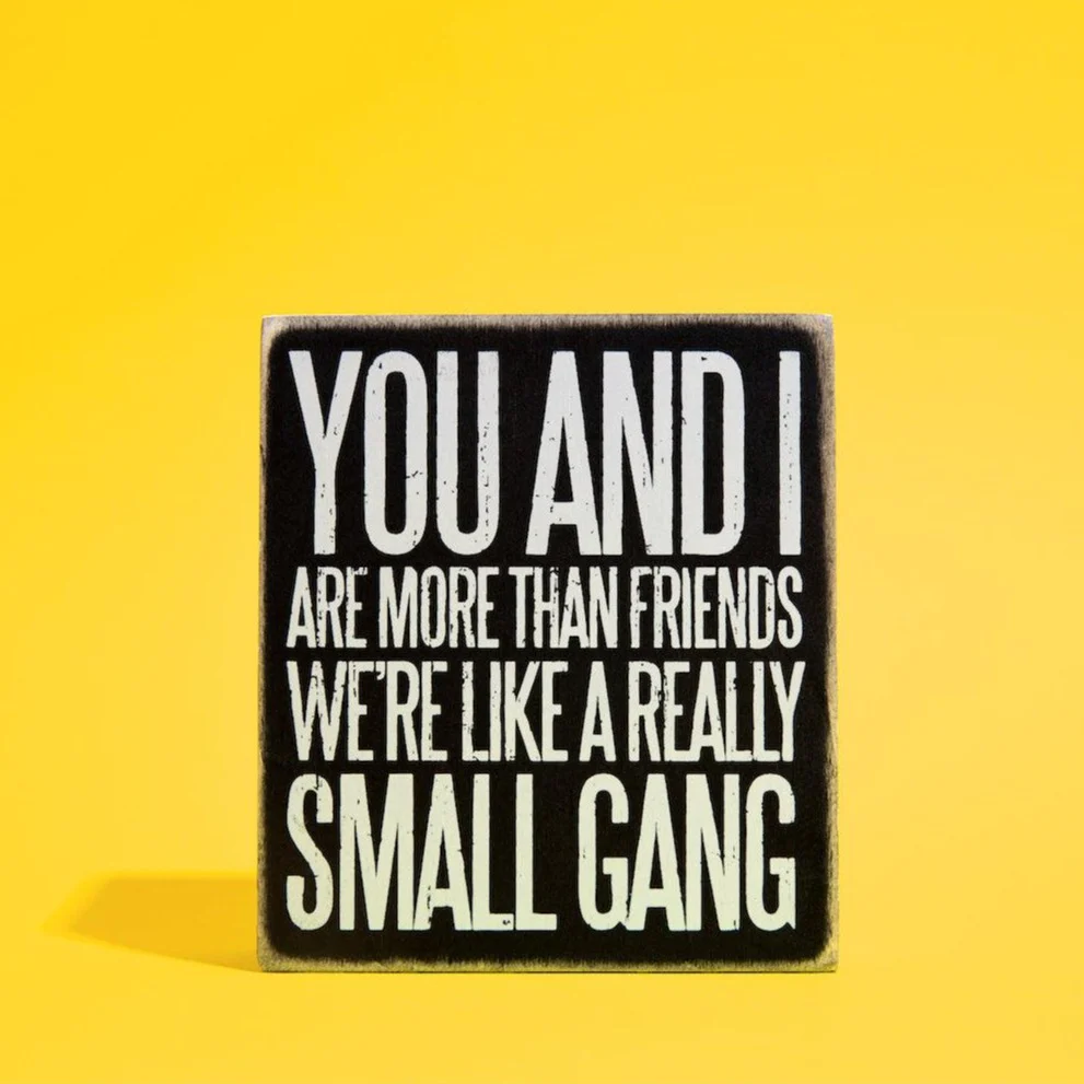 You And I Box Sign in Wood with White Lettering - Image 2