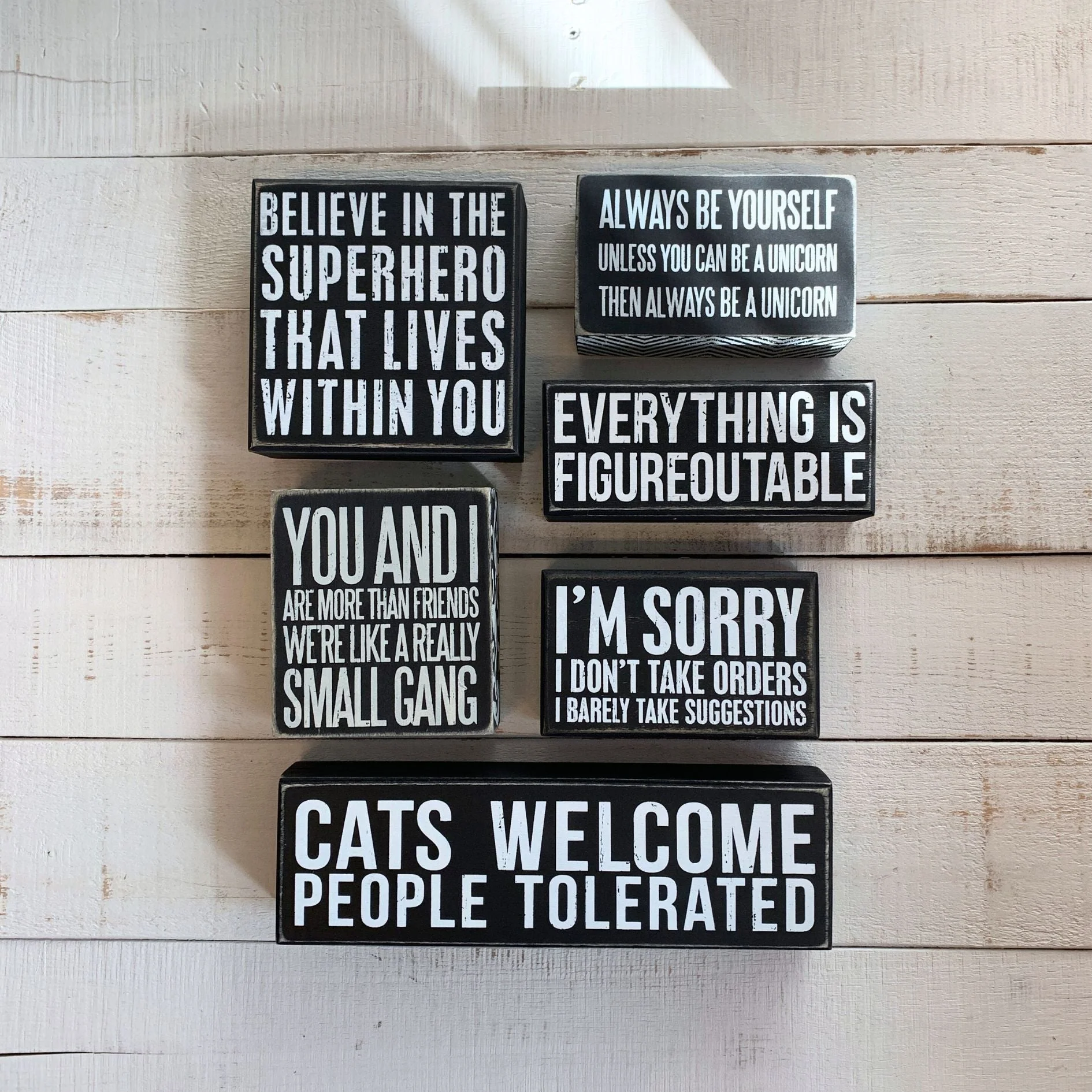You And I Box Sign in Wood with White Lettering - Image 5