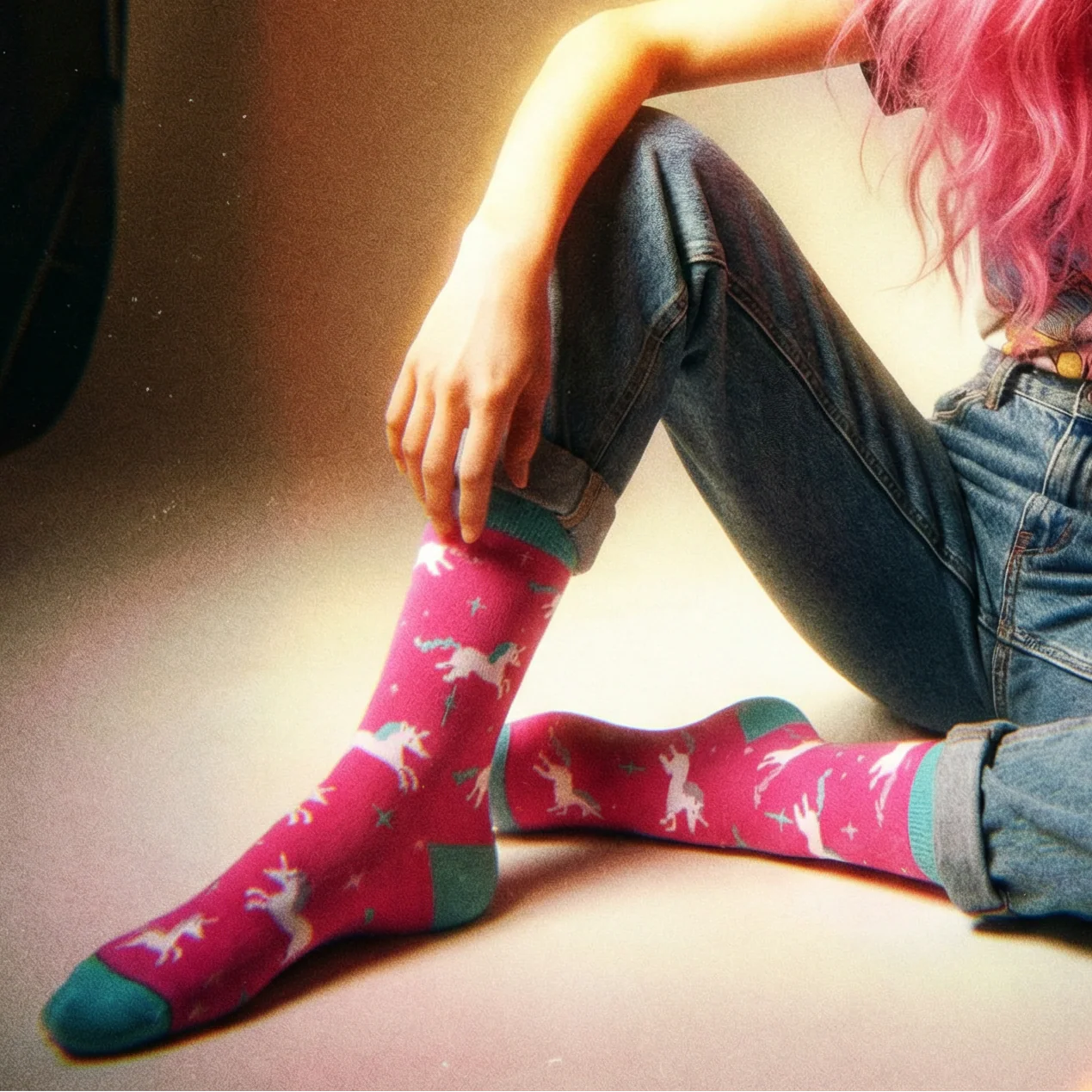You Are Freakin' Majestic Unicorn Box Sign And Socks Giftable Set | Gift for Her - Image 8