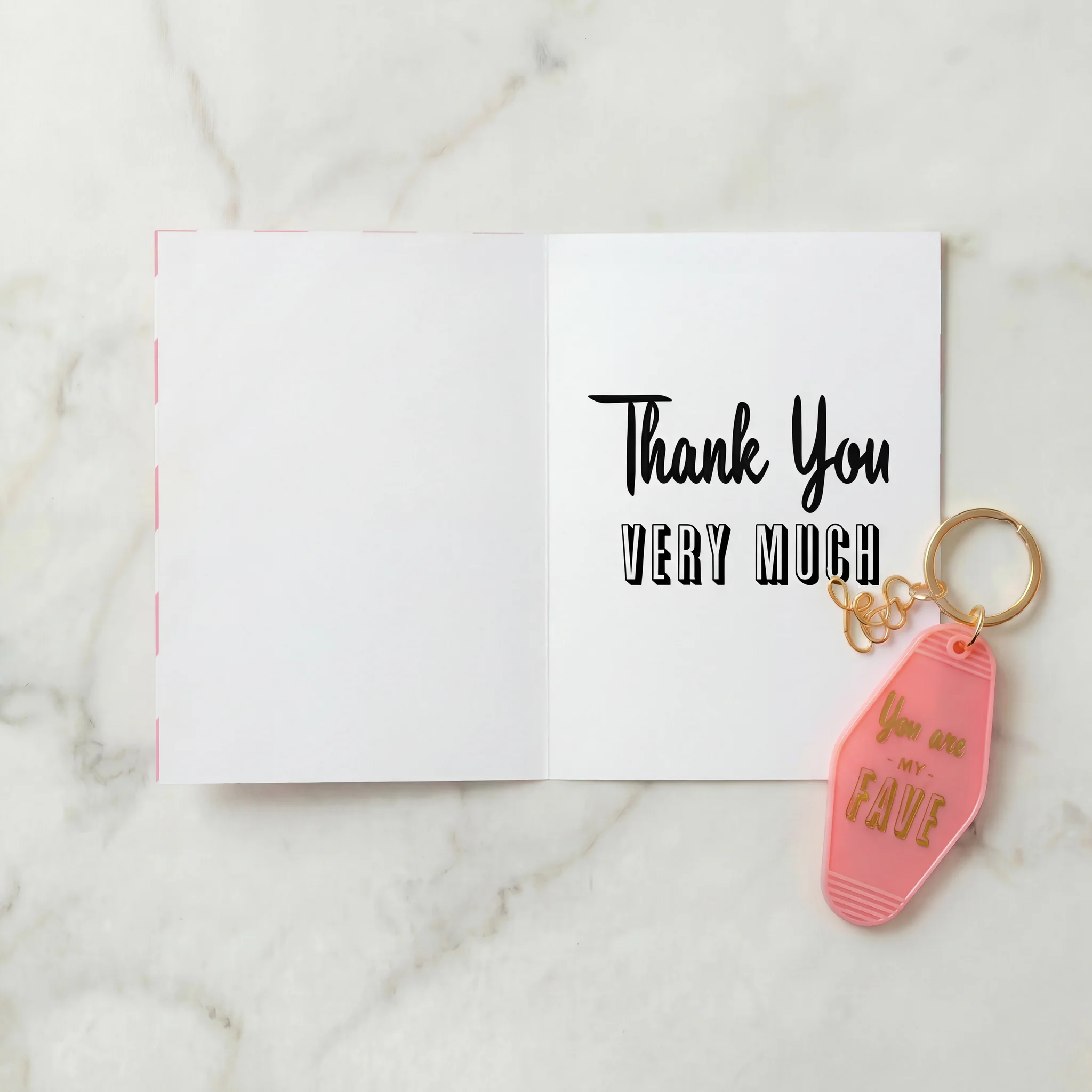 You Are My Fave Motel Style Keychain Card with Gift | Gift for Her - Image 6