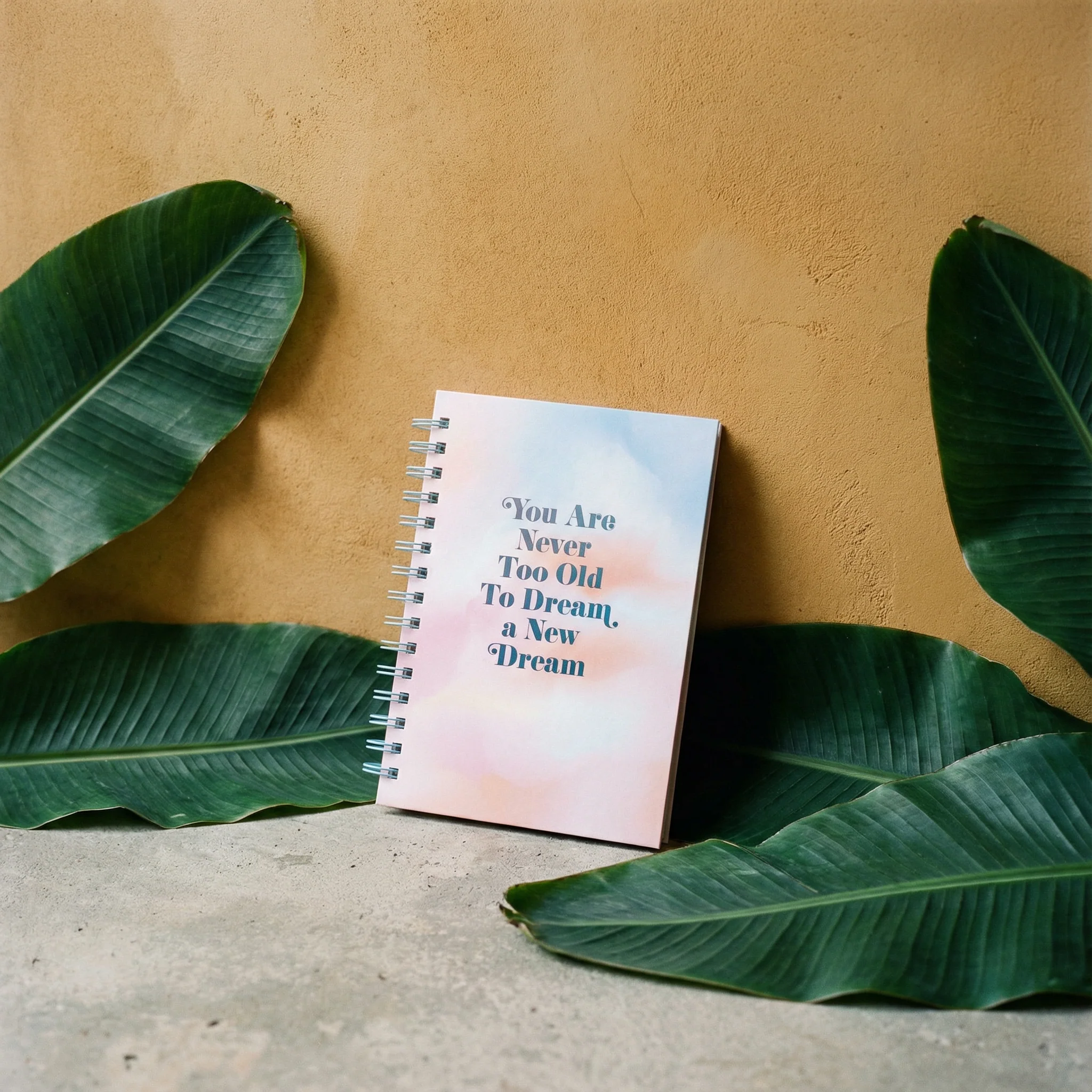 You Are Never Too Old To Dream A New Dream Spiral Hard Bound Journal in Pastel Color - Image 11
