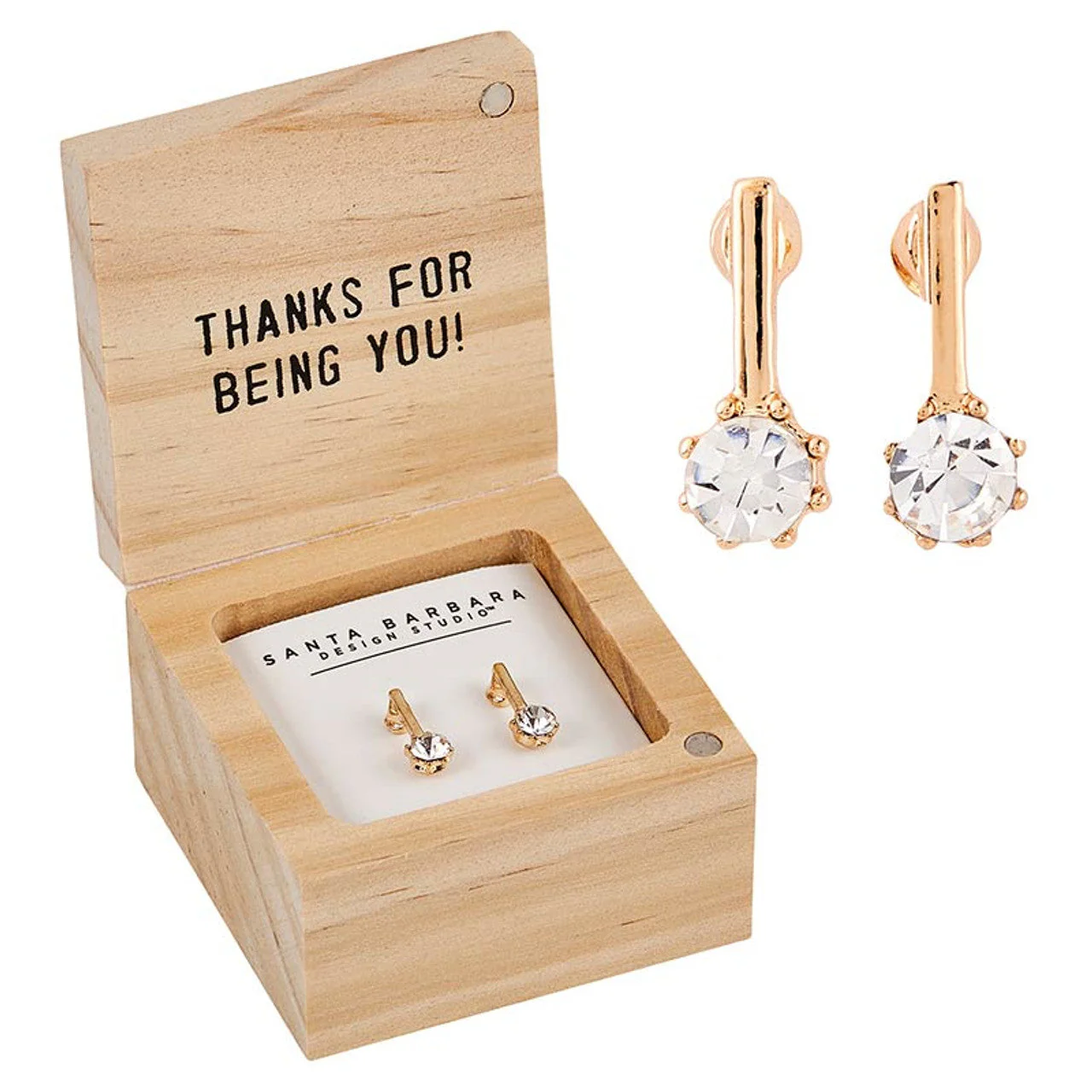 You Are One in a Million Treasure Box Earrings | In a Wooden Gift Box - Image 4