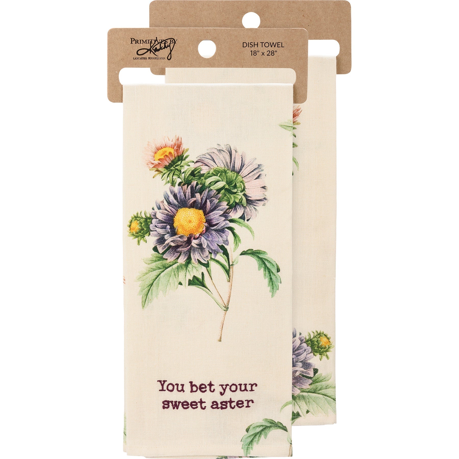 You Bet Your Sweet Aster Dish Cloth Towel | Cotten Linen Novelty Tea Towel | Cute Kitchen Hand Towel | 18" x 28" - Image 5