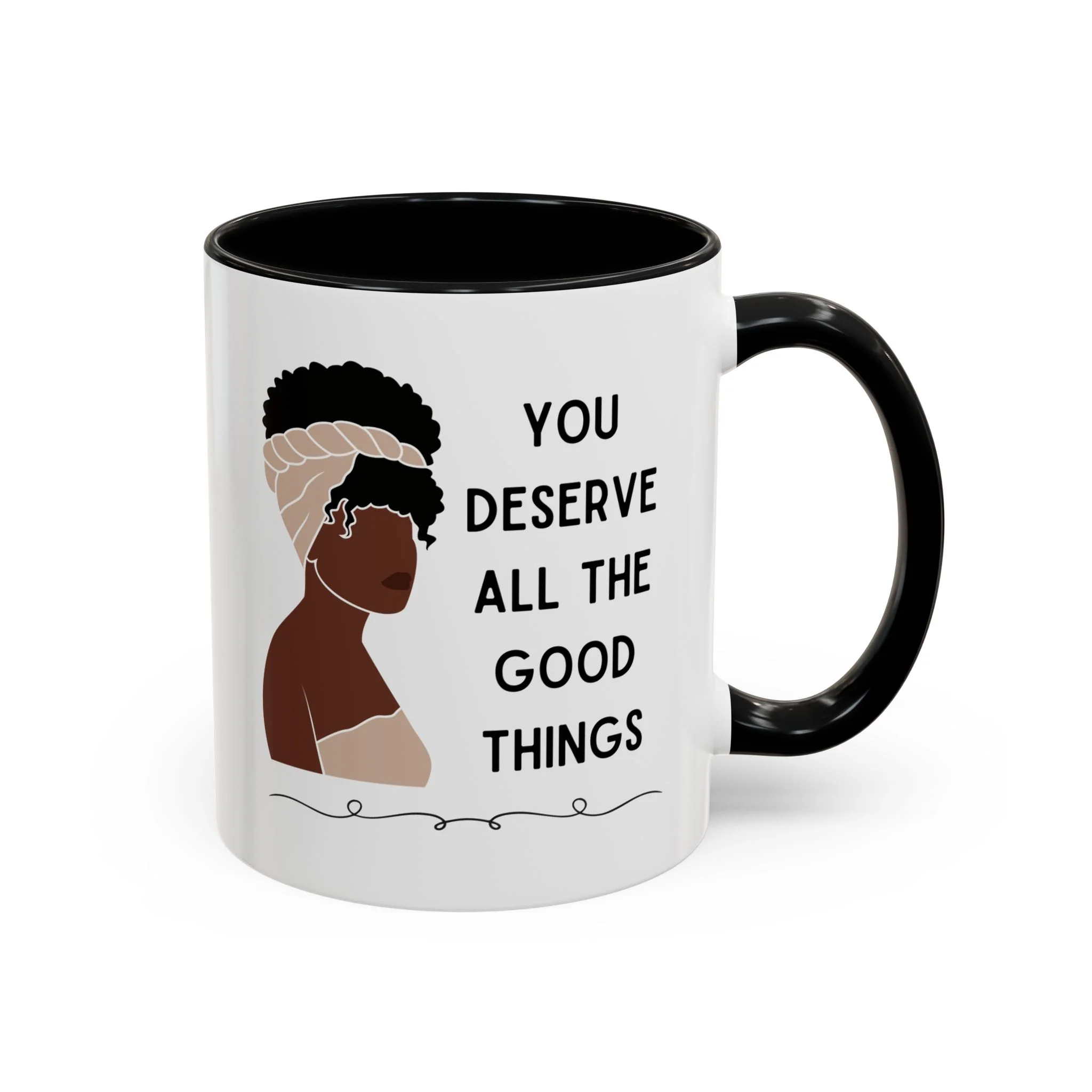 You Deserve All the Good Things Accent Coffee Mug 11oz - Image 3