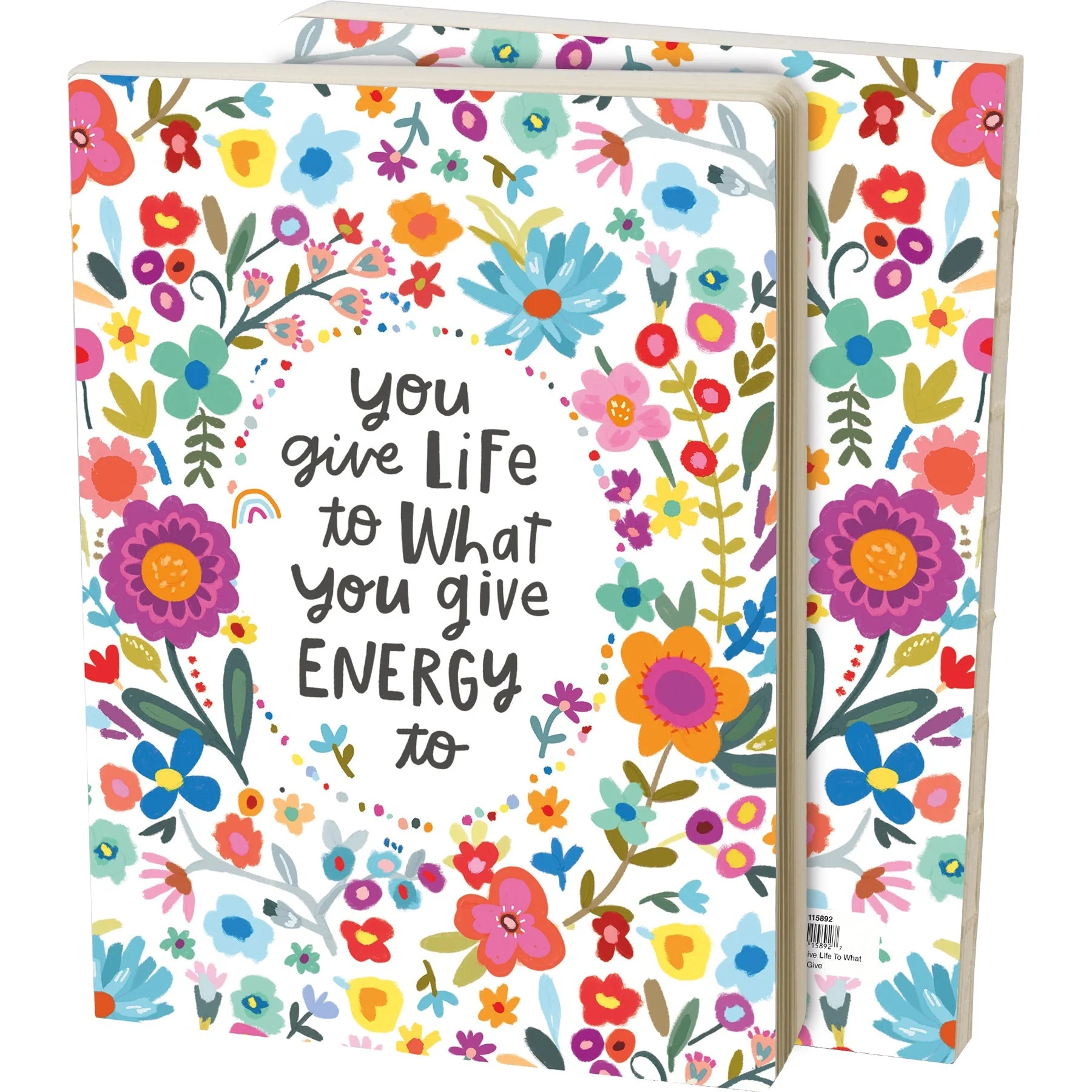You Give Life To What You Give Journal | Double-Sided Floral Designs Notebook - Image 5