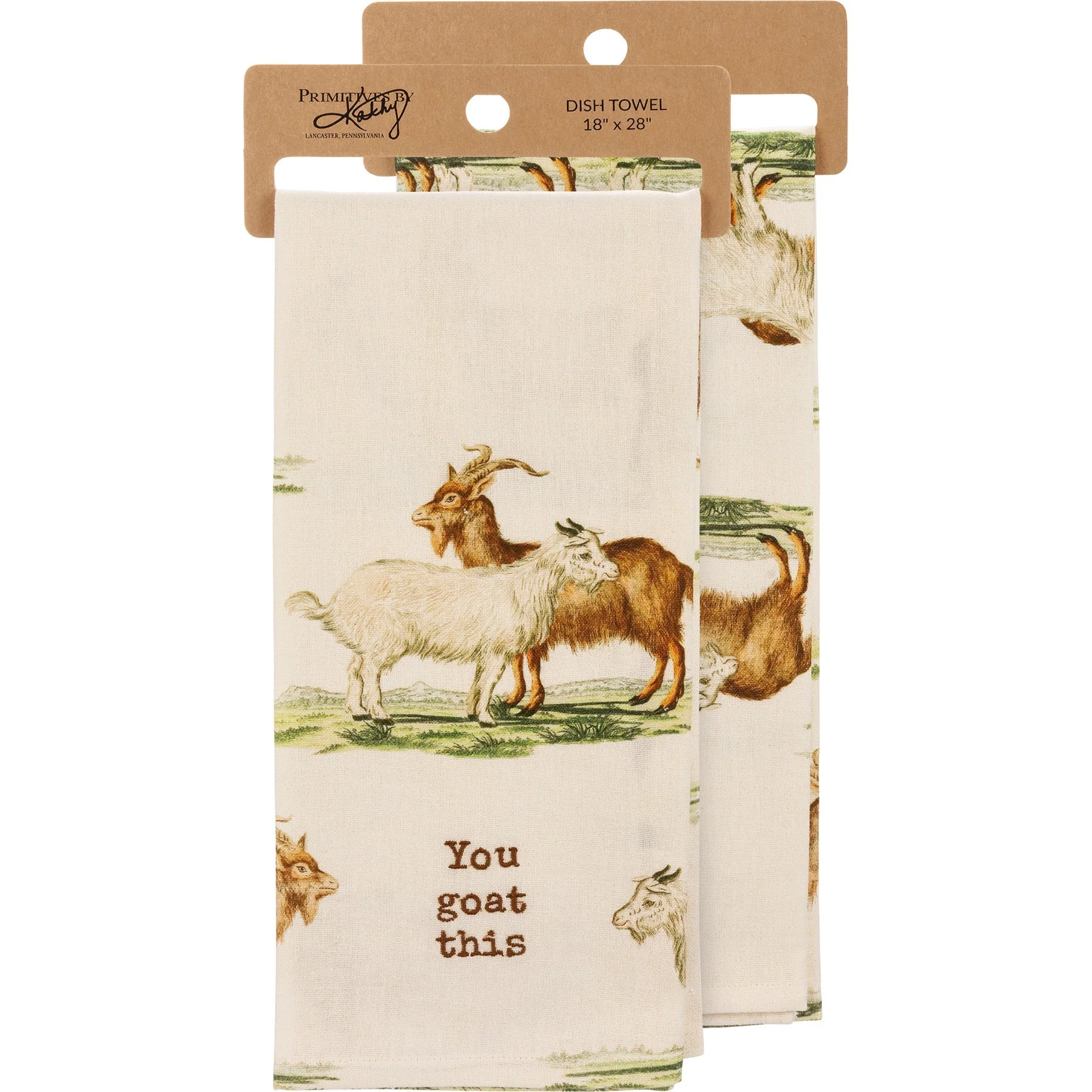 You Goat This Dish Cloth Towel | Cotten Linen Novelty Tea Towel | Cute Kitchen Hand Towel | 18" x 28" - Image 7