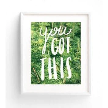 You Got This 5" x 7" Art Print | Hand-Lettered Unframed Art on Archival Paper - Image 2