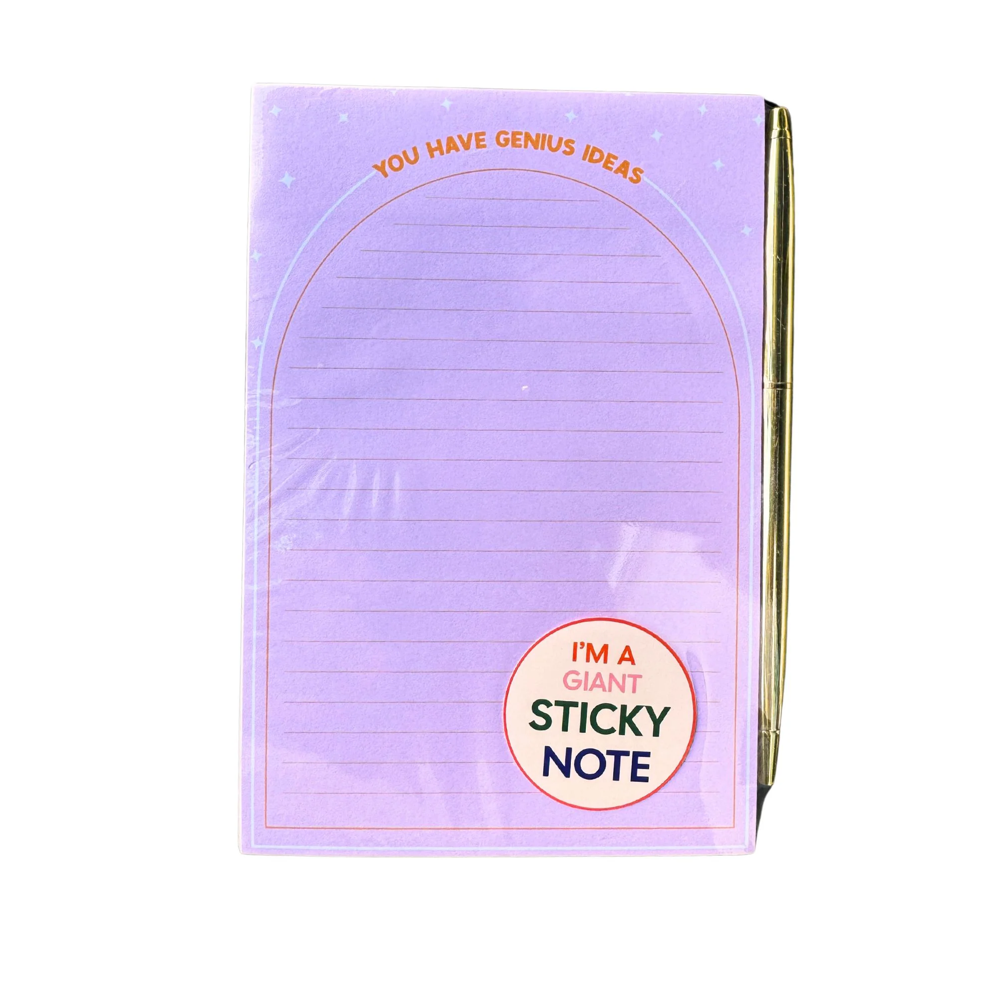 You Have Genius Ideas Sticky Note and Pen Gift Set | Funny Stationery Gift Set - Image 2