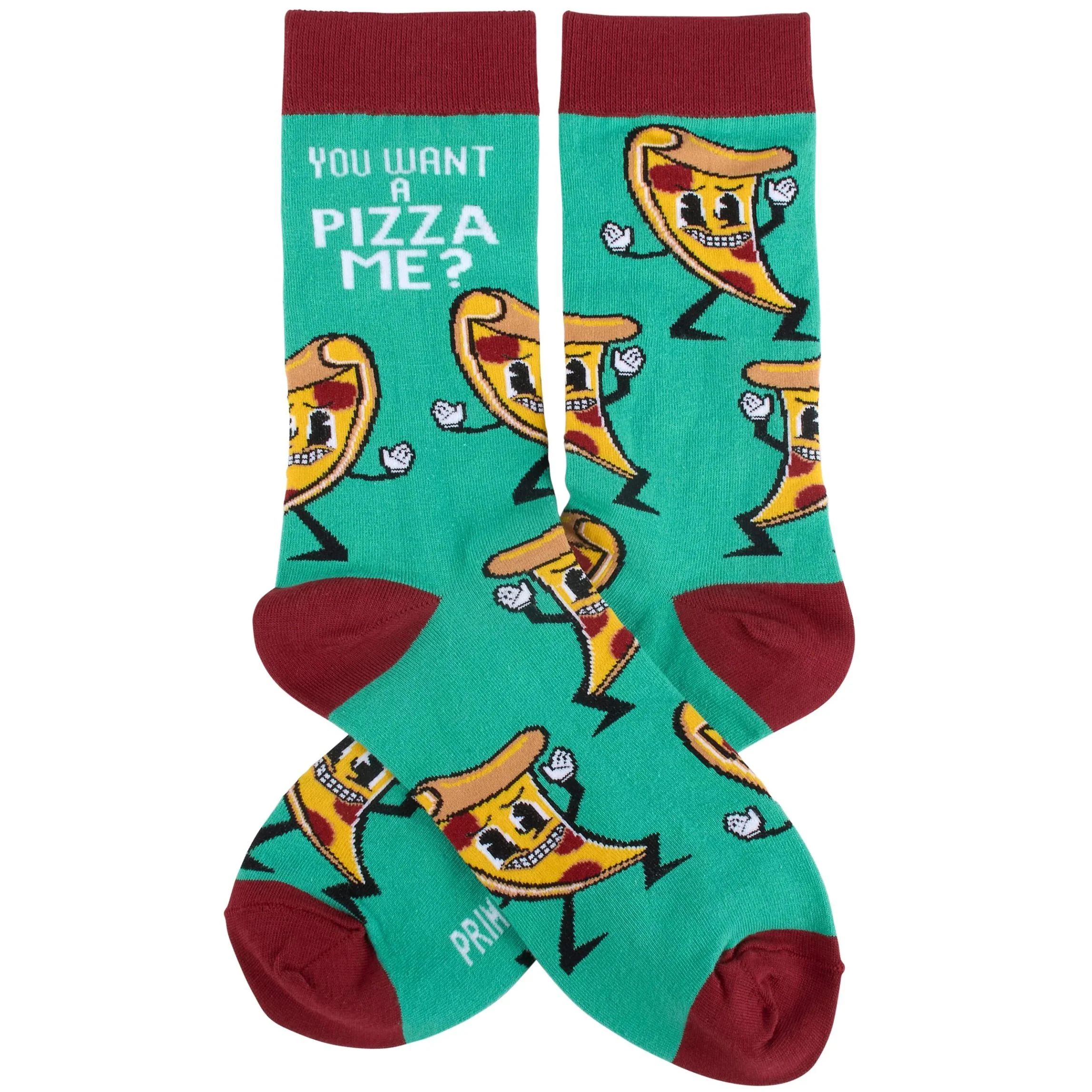 You Want A Pizza Me? Socks | Retro Food Pun Novelty Socks | Gift for Pizza Lovers - Image 2