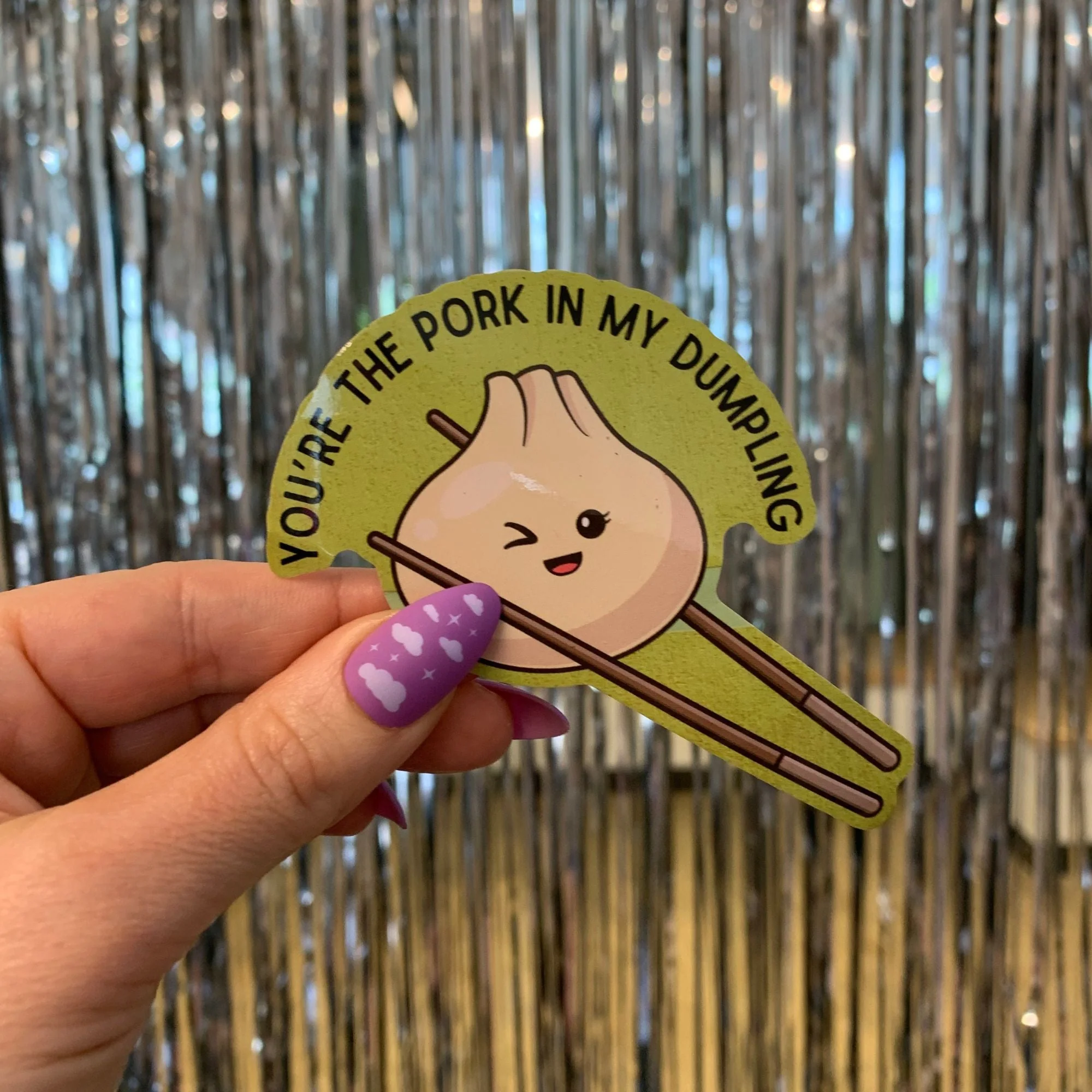 You're the Pork in My Dumpling Sticker | Vinyl Die Cut Decal - Image 3