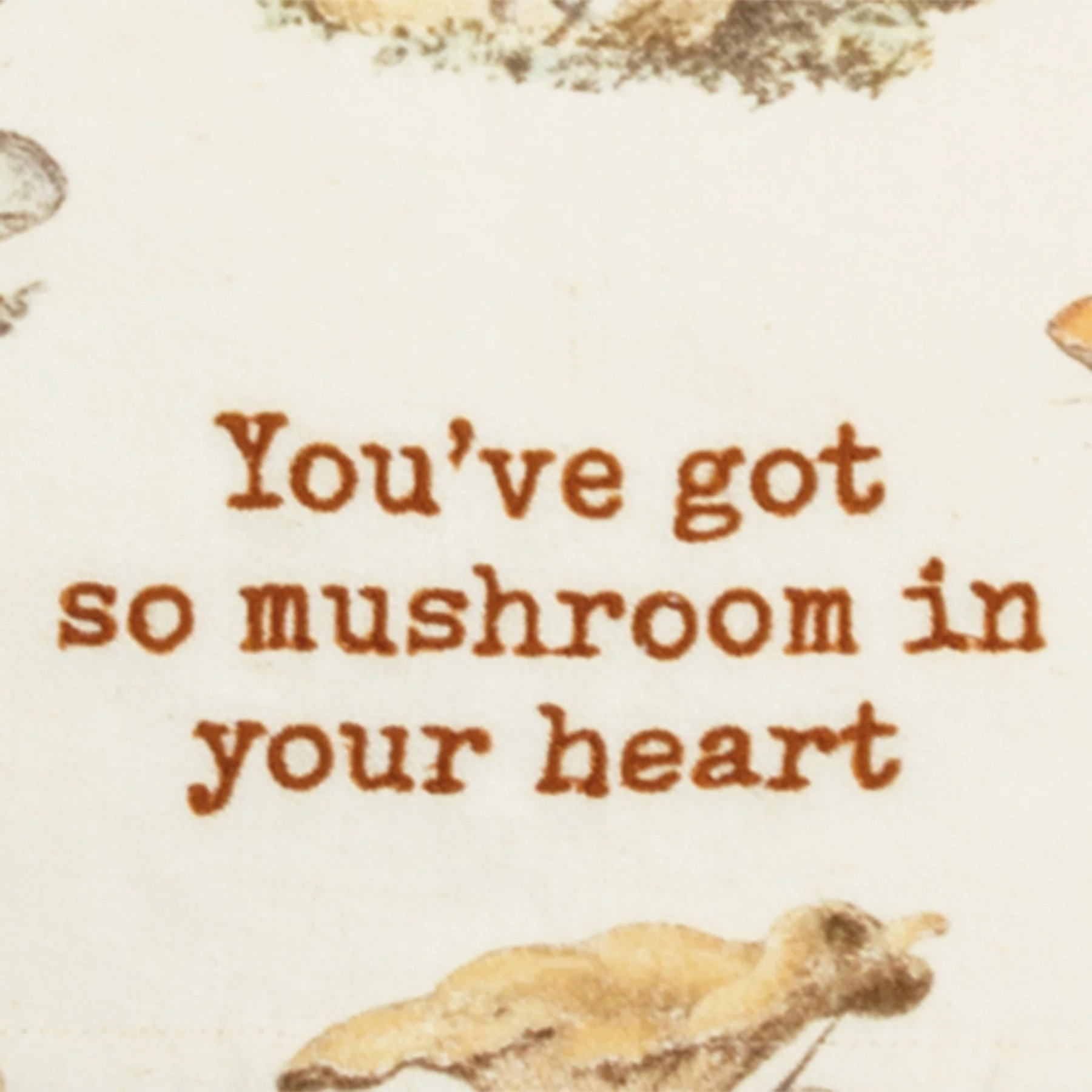 You've Got So Mushroom In Your Heart Funny Dish Cloth Towel | Cotton and Linen | Embroidered Text | 18" x 28" - Image 4