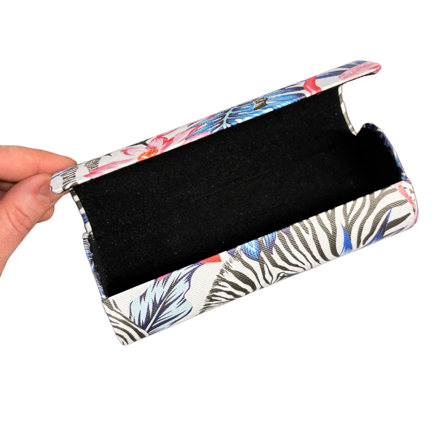 Zebra Eyeglass Case with Magnetic Closure - Image 3