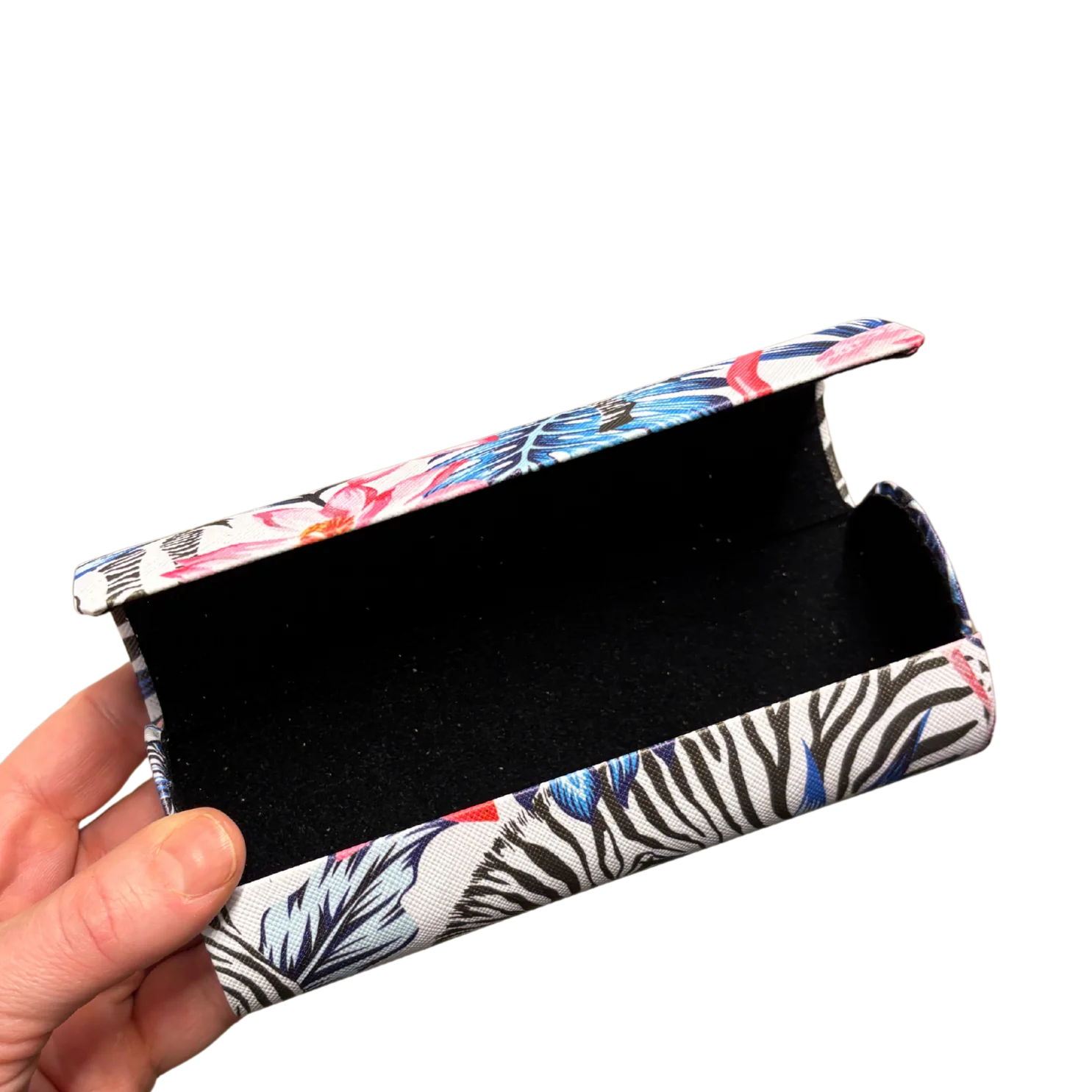 Zebra Eyeglass Case with Magnetic Closure - Image 4