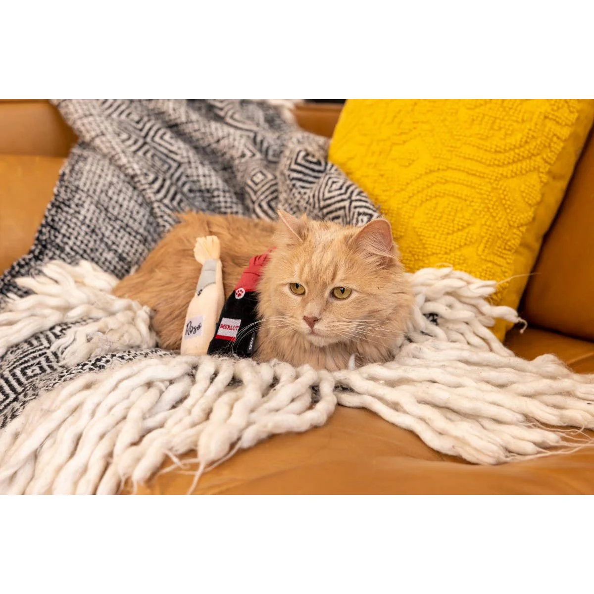 Merlot Catnip Crusherz Plush | Toys for Pet Lovers | Giftable Cat Stocking Stuffer - Image 2